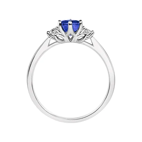 Prsteň s diamantmi a tanzanitom Midnight Serenity