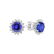 Náušnice s diamantmi a tanzanitom Lilac Flower3