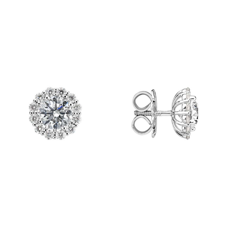 Náušnice s diamantmi Bloom Spark