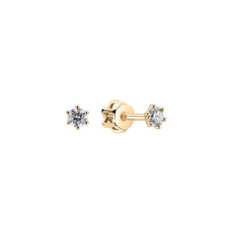 Náušnice s diamantom Essential Sparks