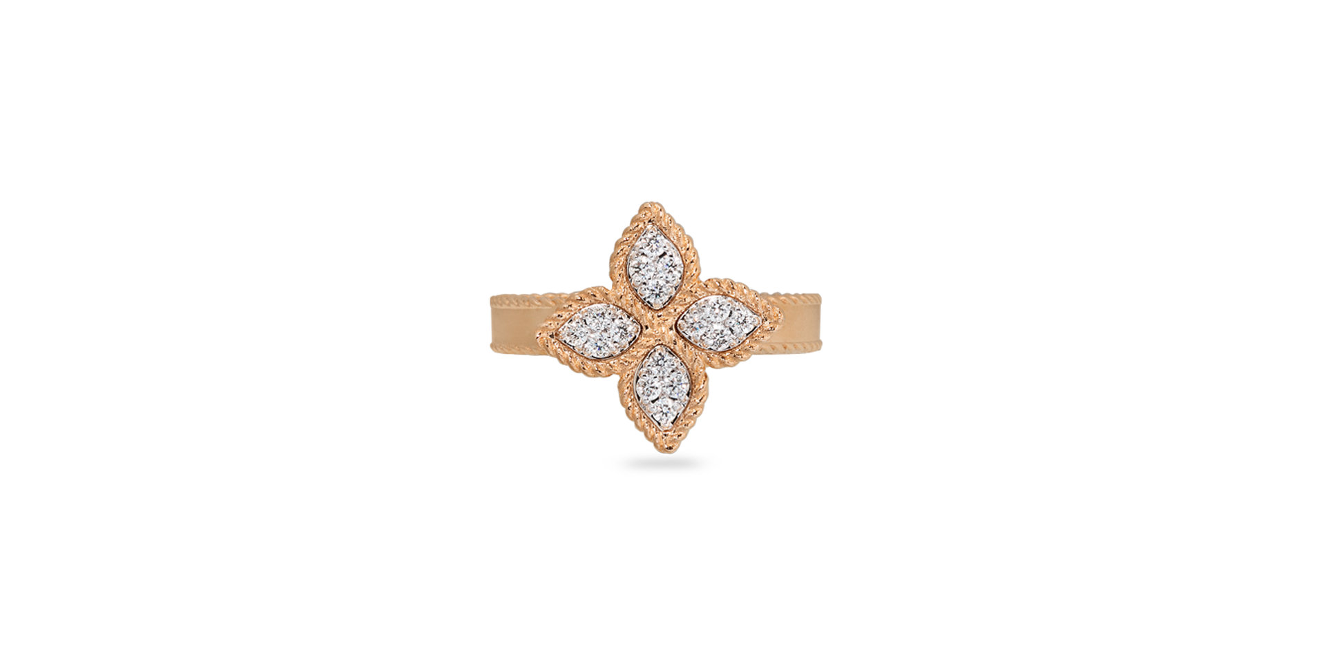 Prsteň s diamantmi Princess Flower