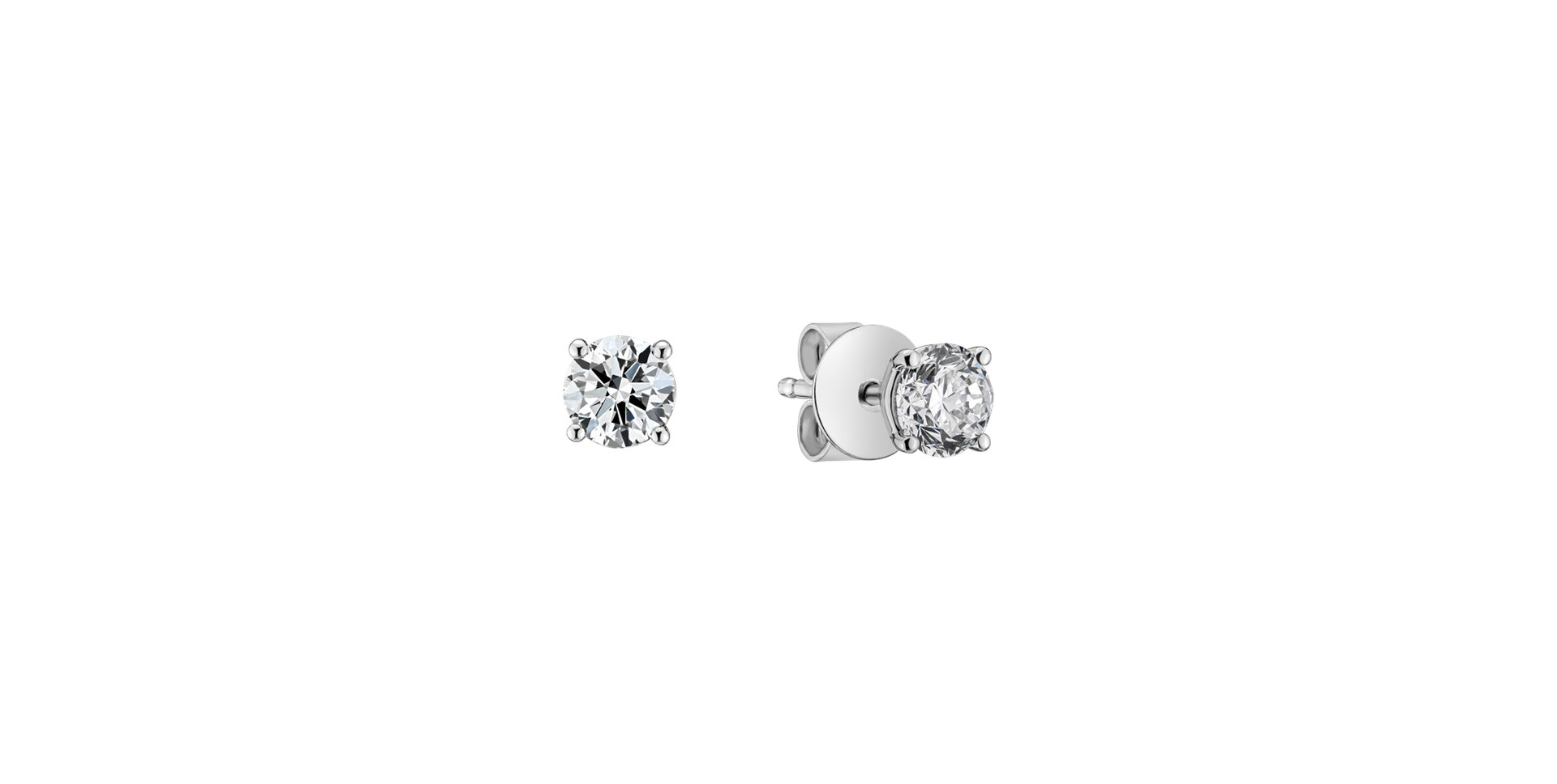 Náušnice s diamantom Essential Shine