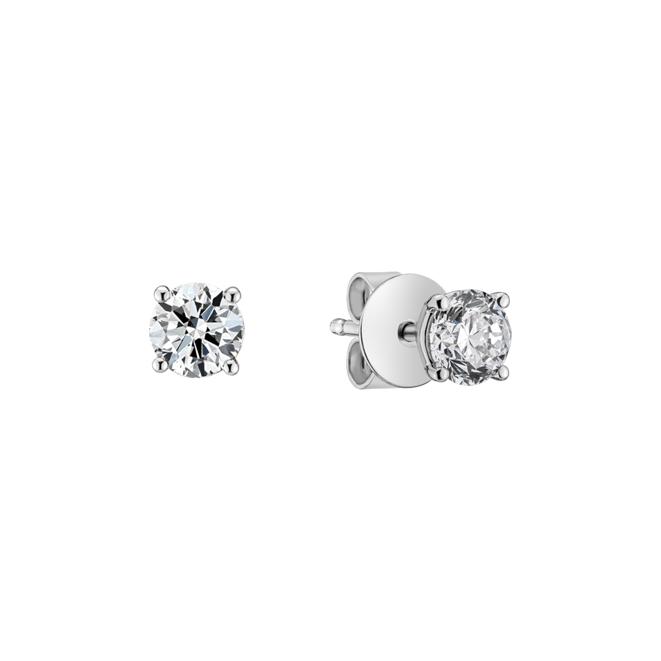 Náušnice s diamantom Essential Shine