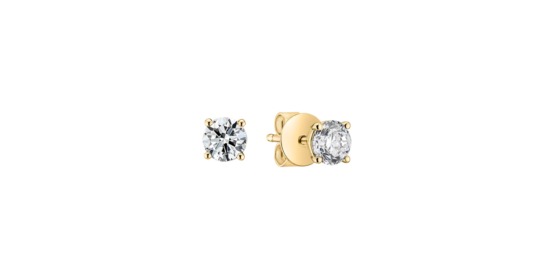 Náušnice s diamantom Essential Shine