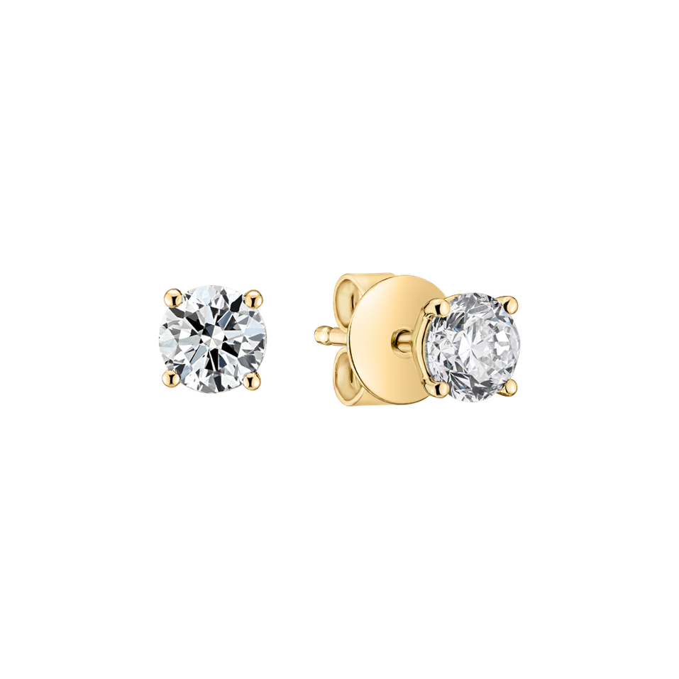 Náušnice s diamantom Essential Shine