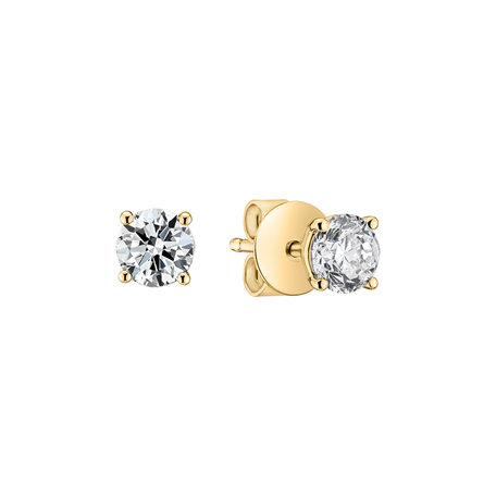 Náušnice s diamantom Essential Shine