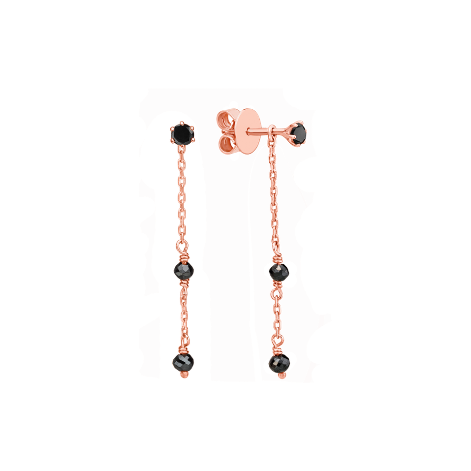 Nášnice s diamantmi Glance of Night