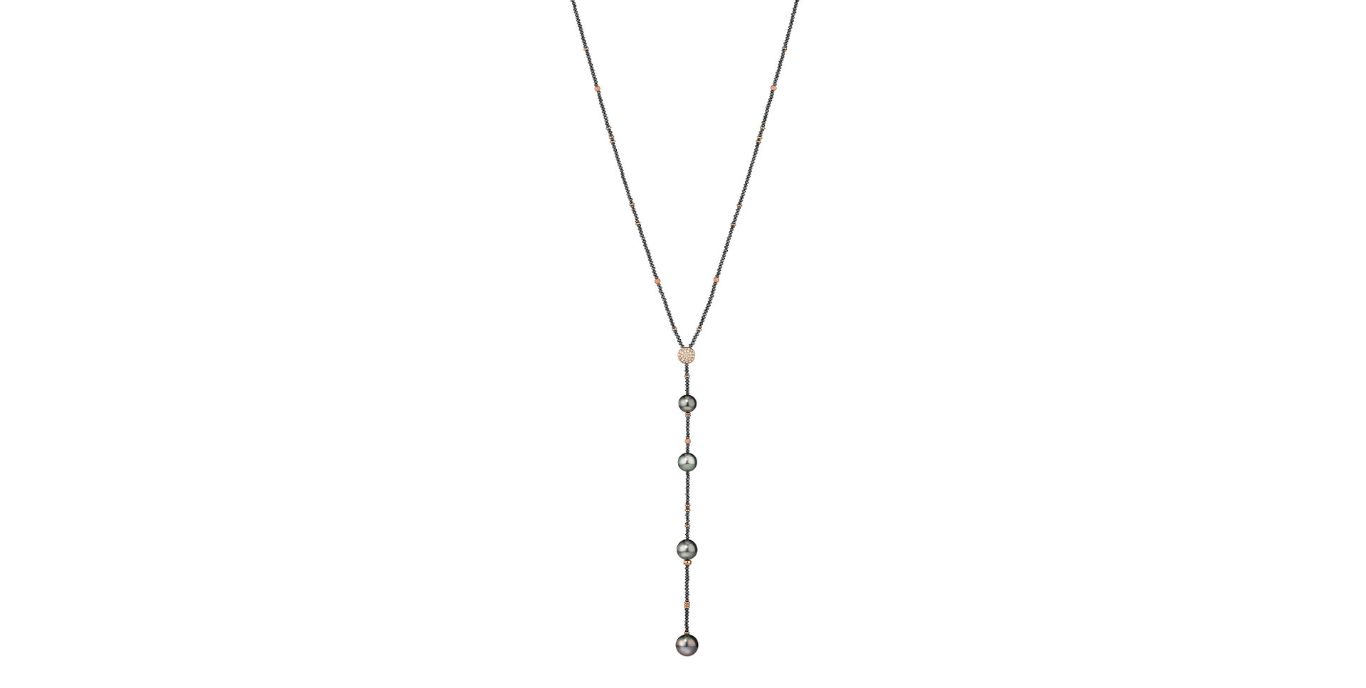 Náhrdelník s diamantmi a perlami Castaway