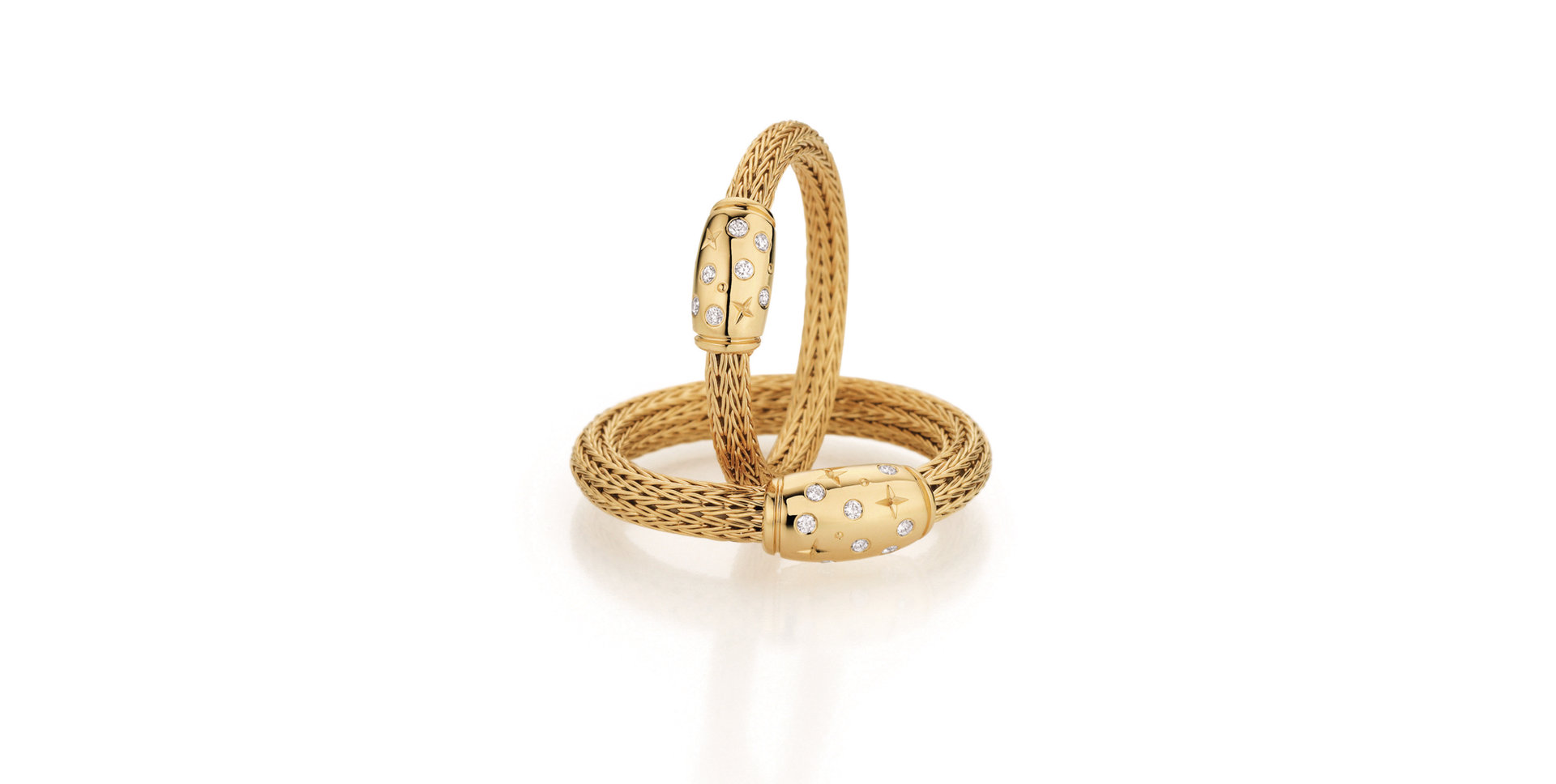 Prsten s diamanty Mesh