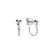 Náušnice s diamantom Dot Dot3