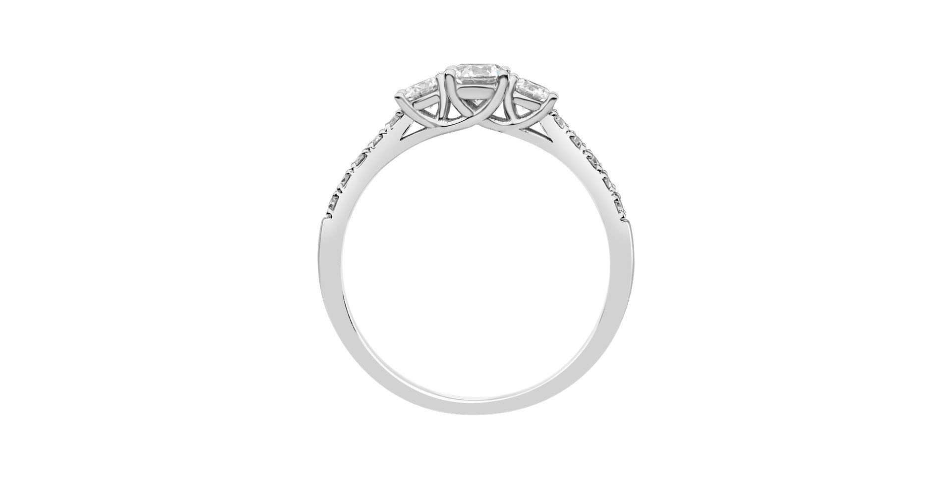 Prsteň s diamantmi Flare
