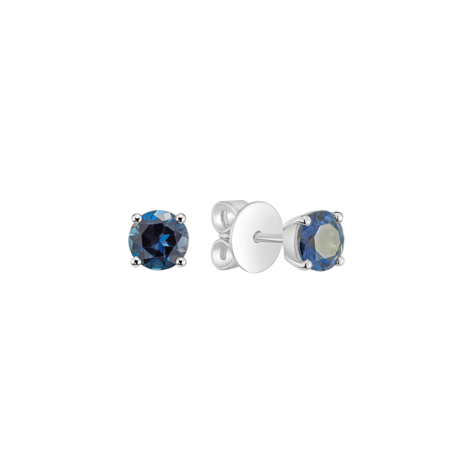 Náušnice s topásom Orbs