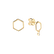 Náušnice s diamantom Hexapolygon3