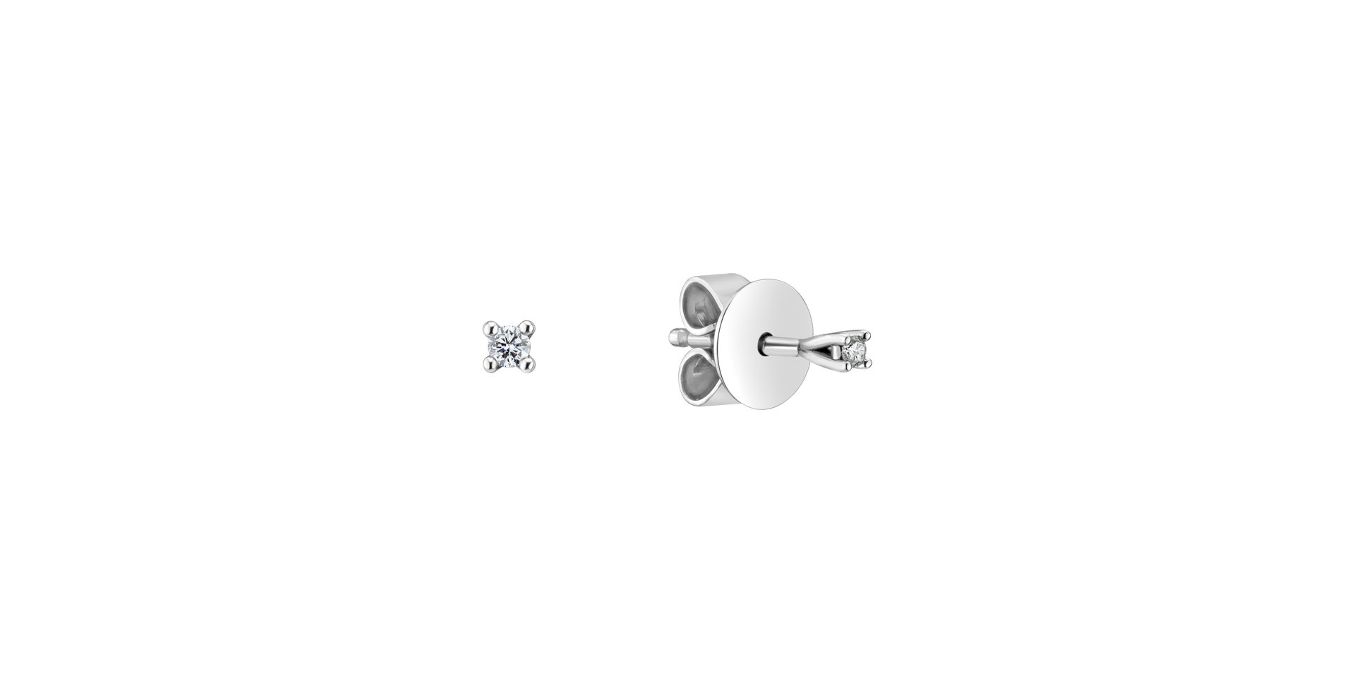Náušnice s diamantem Essential Shine
