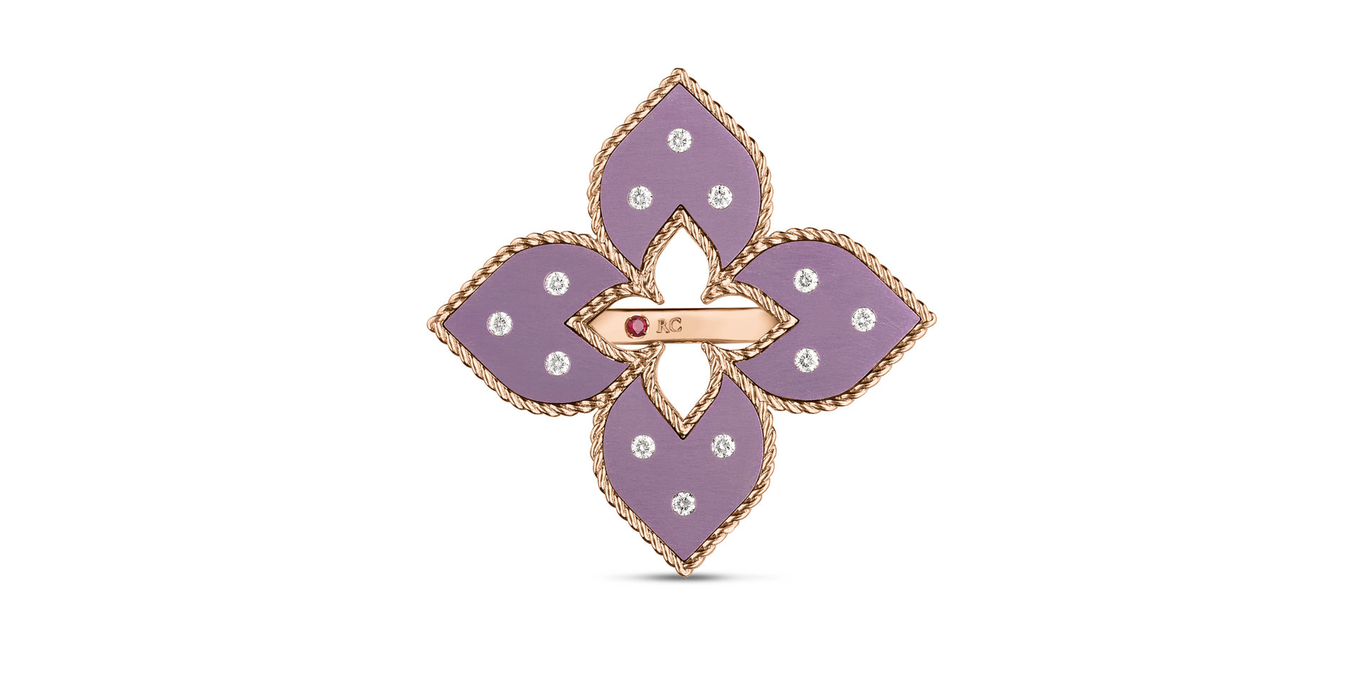 Prsteň s diamantmi a titanom Venetian Princess