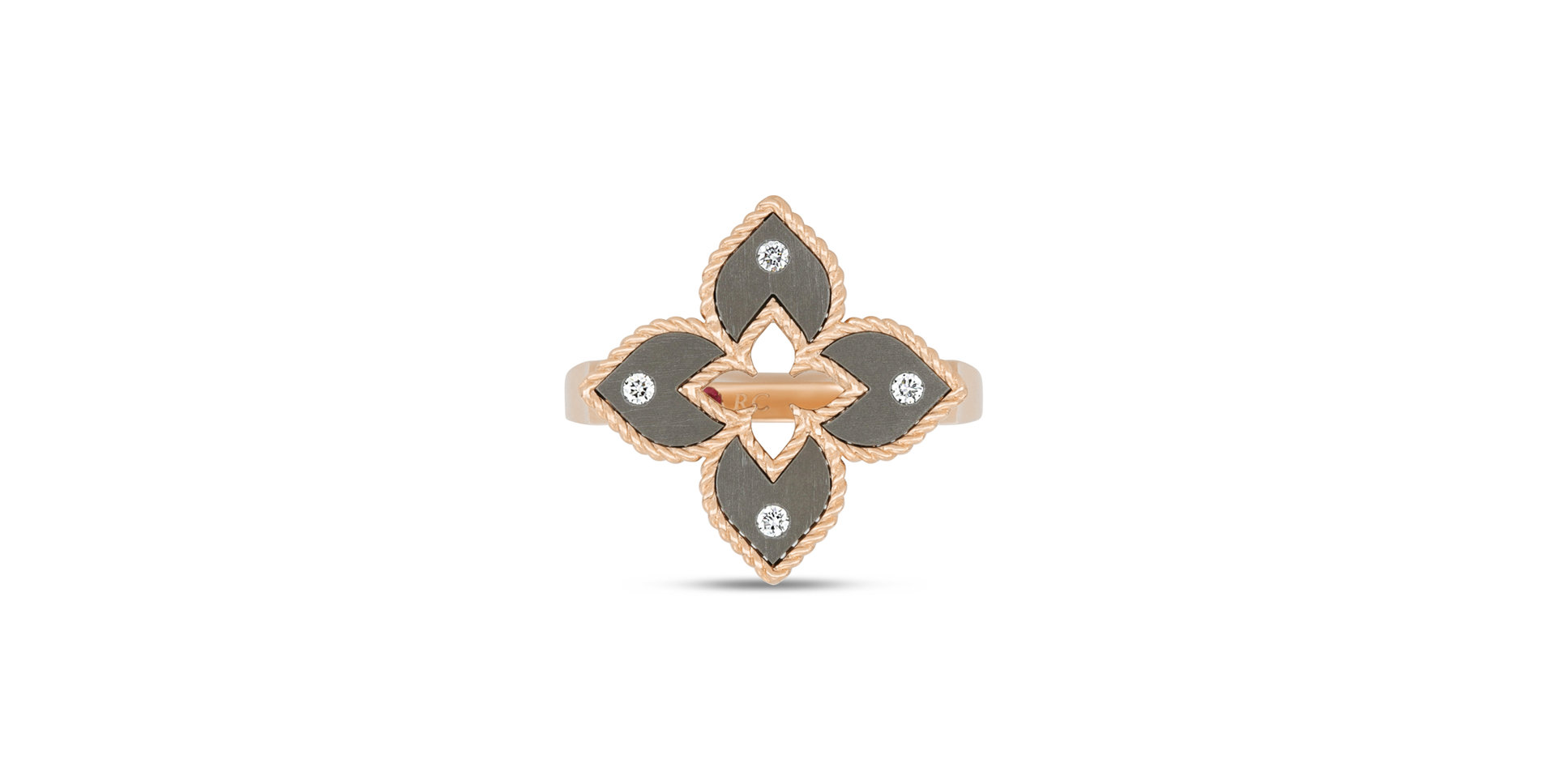 Prsteň s diamantmi a titanom Venetian Princess