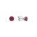 Náušnice s rhodolitom Orbs3