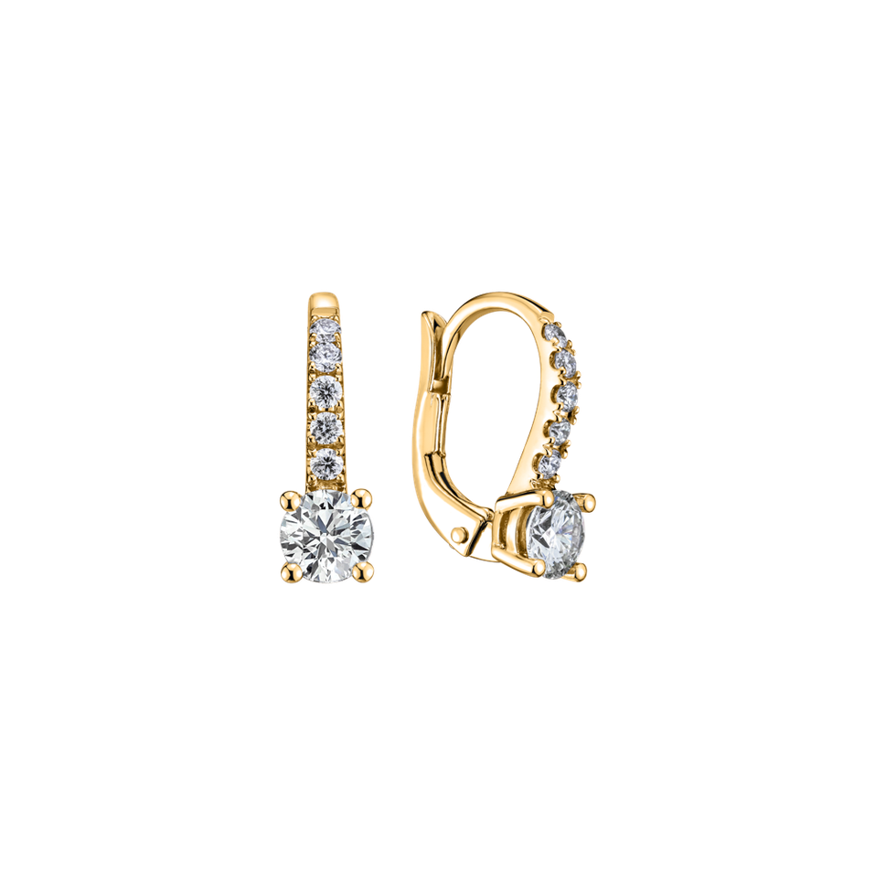 Náušnice s diamantmi Fairytale Gentility