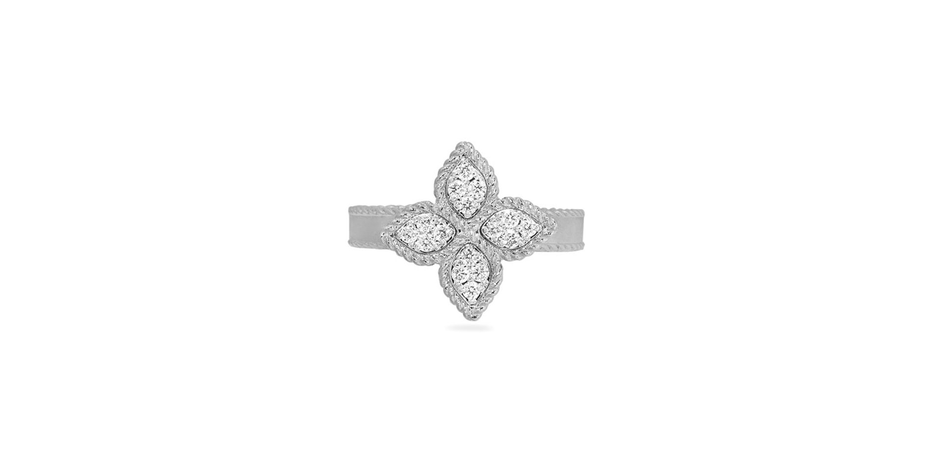 Prsteň s diamantmi Princess Flower