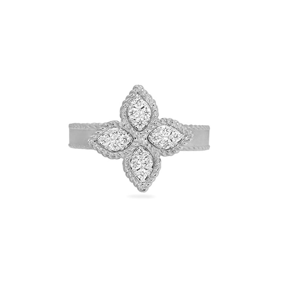 Prsteň s diamantmi Princess Flower