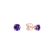 Náušnice s ametystom Orbs3