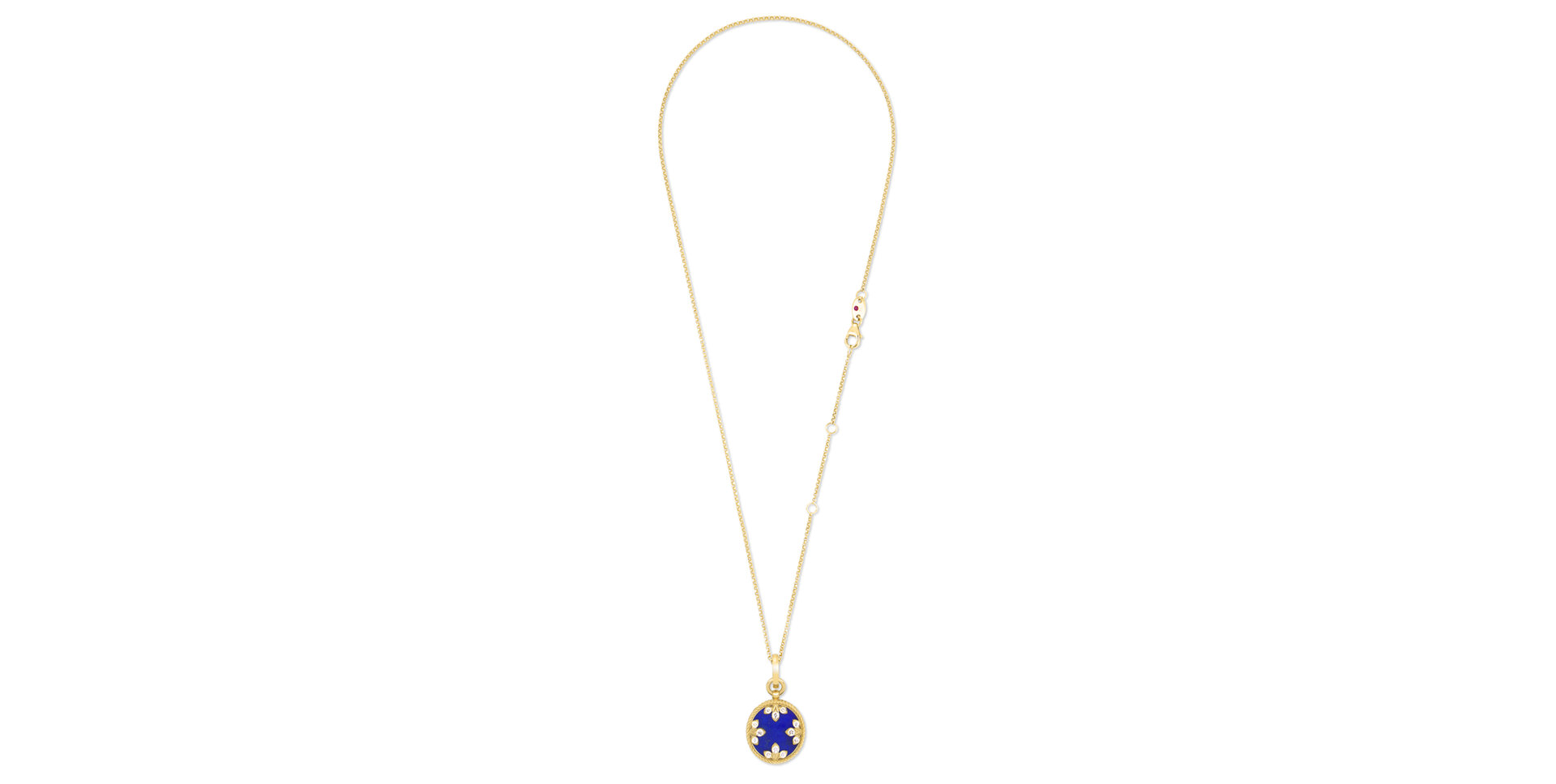 Náhrdelník s diamantmi a lapis lazuli Venetian Medallions