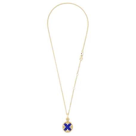 Náhrdelník s diamantmi a lapis lazuli Venetian Medallions