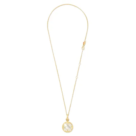 Náhrdelník s diamantmi a perleťou Venetian Medallions