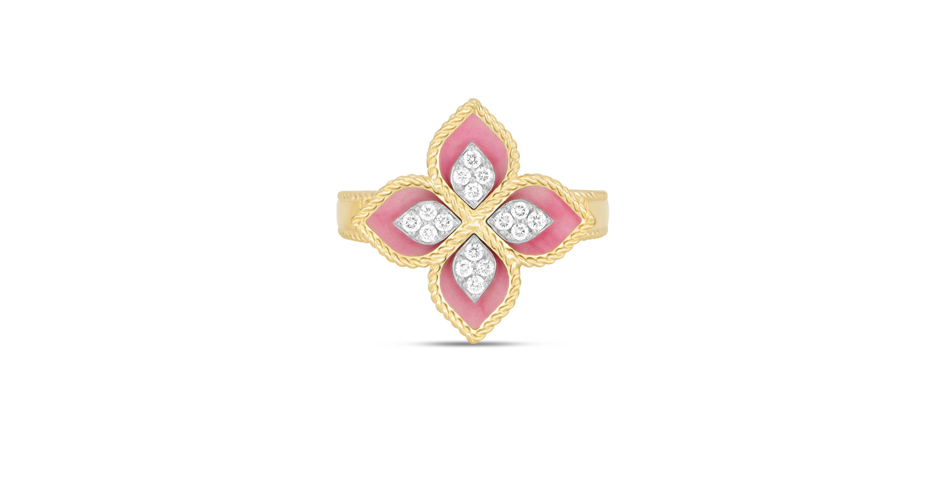 Prsteň s diamantmi a rhodolitom Princess Flower VENETIAN