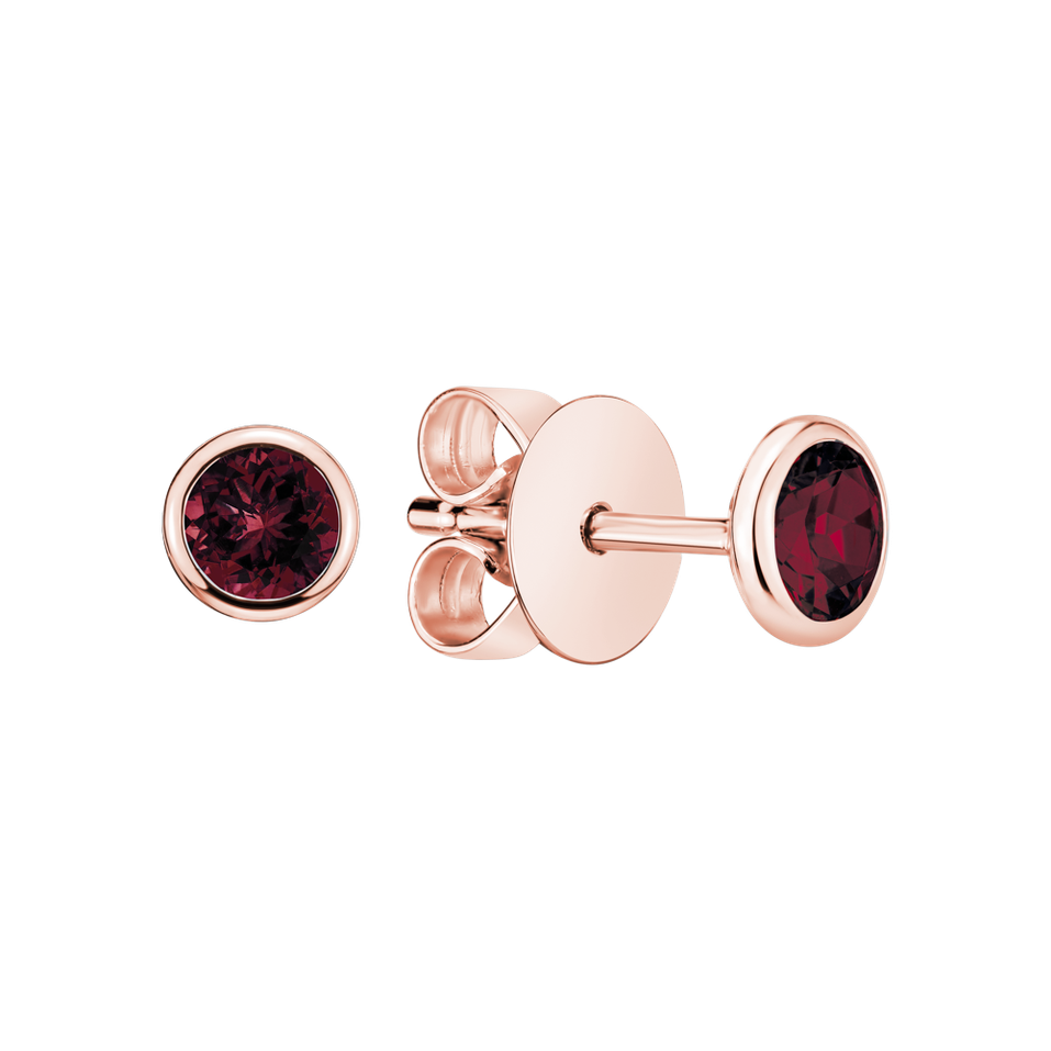 Náušnice s rhodolitom Neon Dots