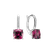 Náušnice s diamantmi a rhodolitom Calliope3
