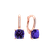 Náušnice s diamantmi a ametystom Calliope3