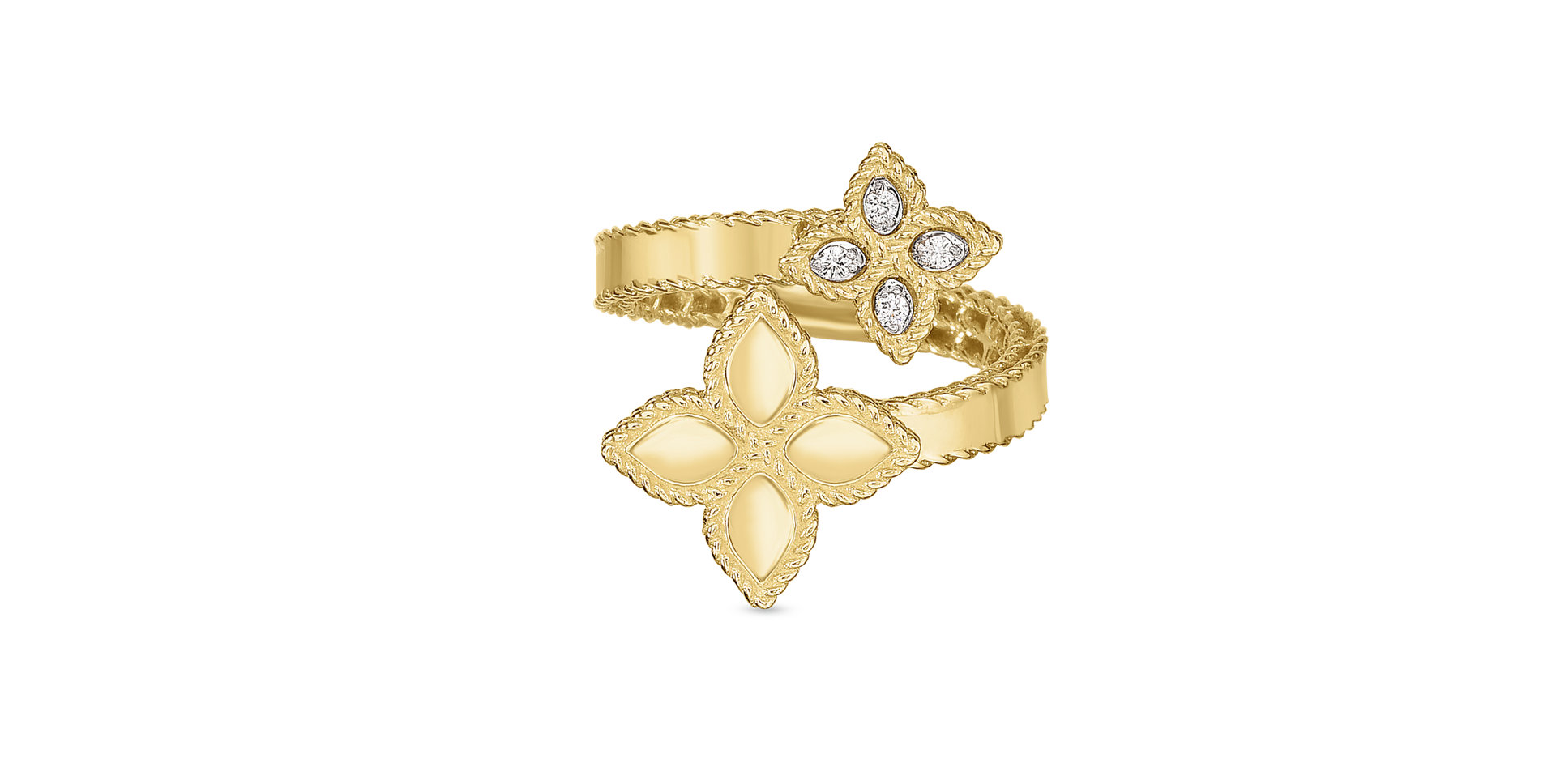 Prsteň s diamantmi Princess Flower