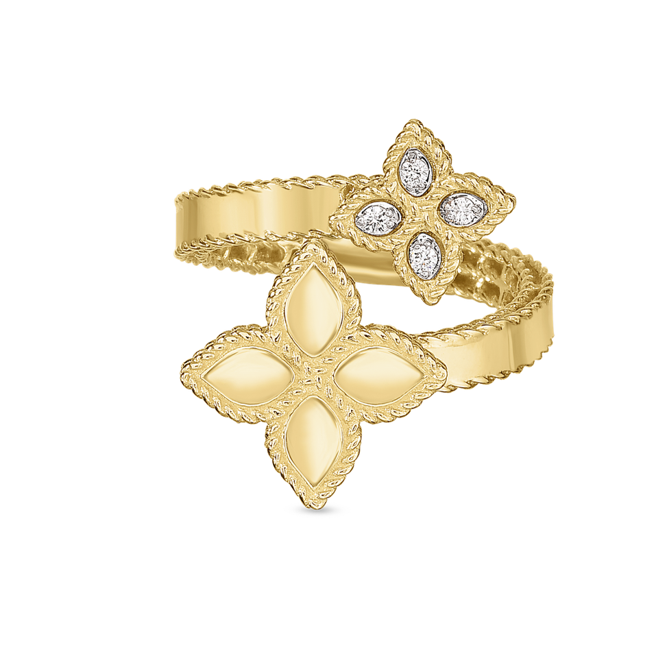 Prsteň s diamantmi Princess Flower