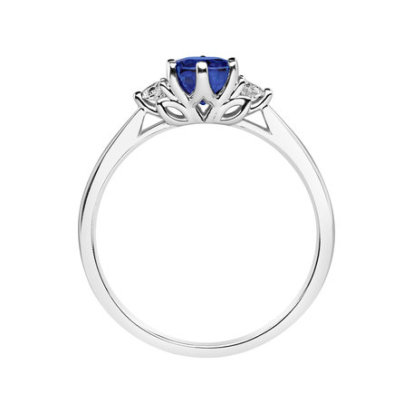 Prsteň s diamantmi a zafírom Midnight Serenity