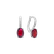 Náušnice s diamantmi a rubínom Lauriene3