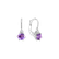 Náušnice s diamantom a ametystom Midnight Serenity3