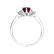 Prsteň s diamantmi a rhodolitom Midnight Serenity3