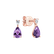 Náušnice s diamantom a ametystom Whispers of Light3