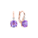 Náušnice s diamantom a ametystom Mirabel3