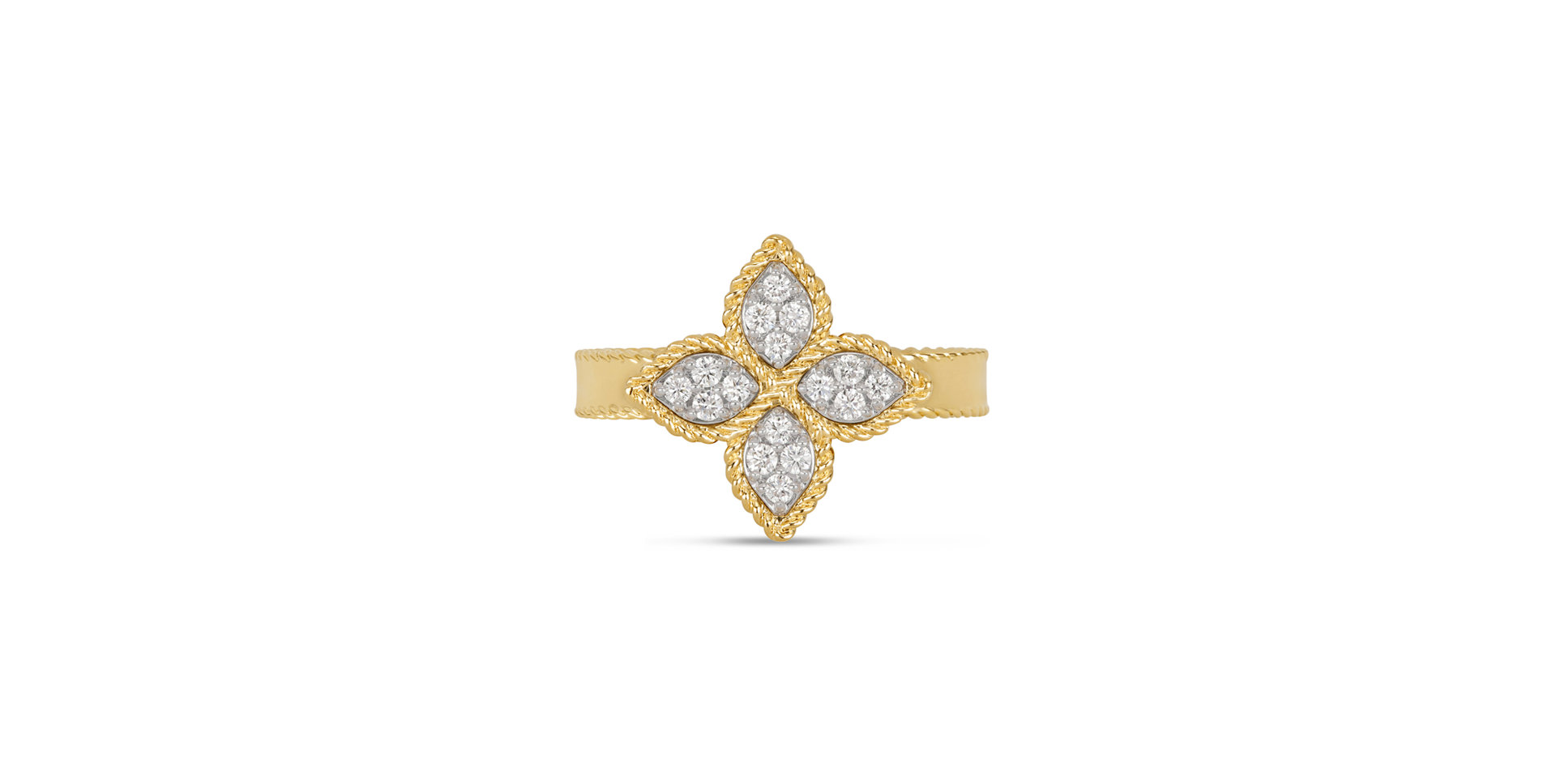 Prsteň s diamantmi Princess Flower