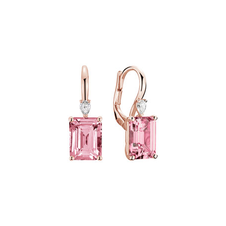 Náušnice s diamantom a turmalínom Royal Anne