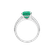 Prsteň s diamantmi a smaragdom Diamond Whisper3