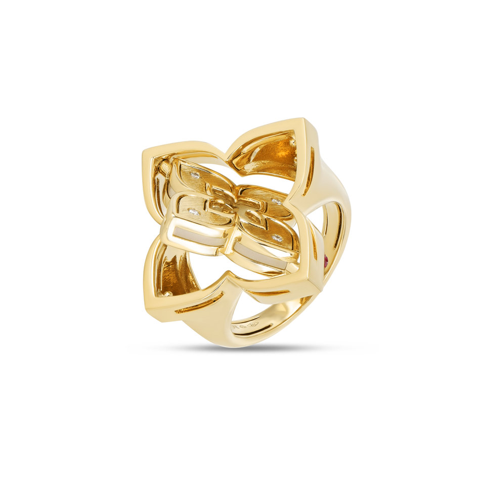 Prsteň s diamantmi a perleťou Venetian Princess