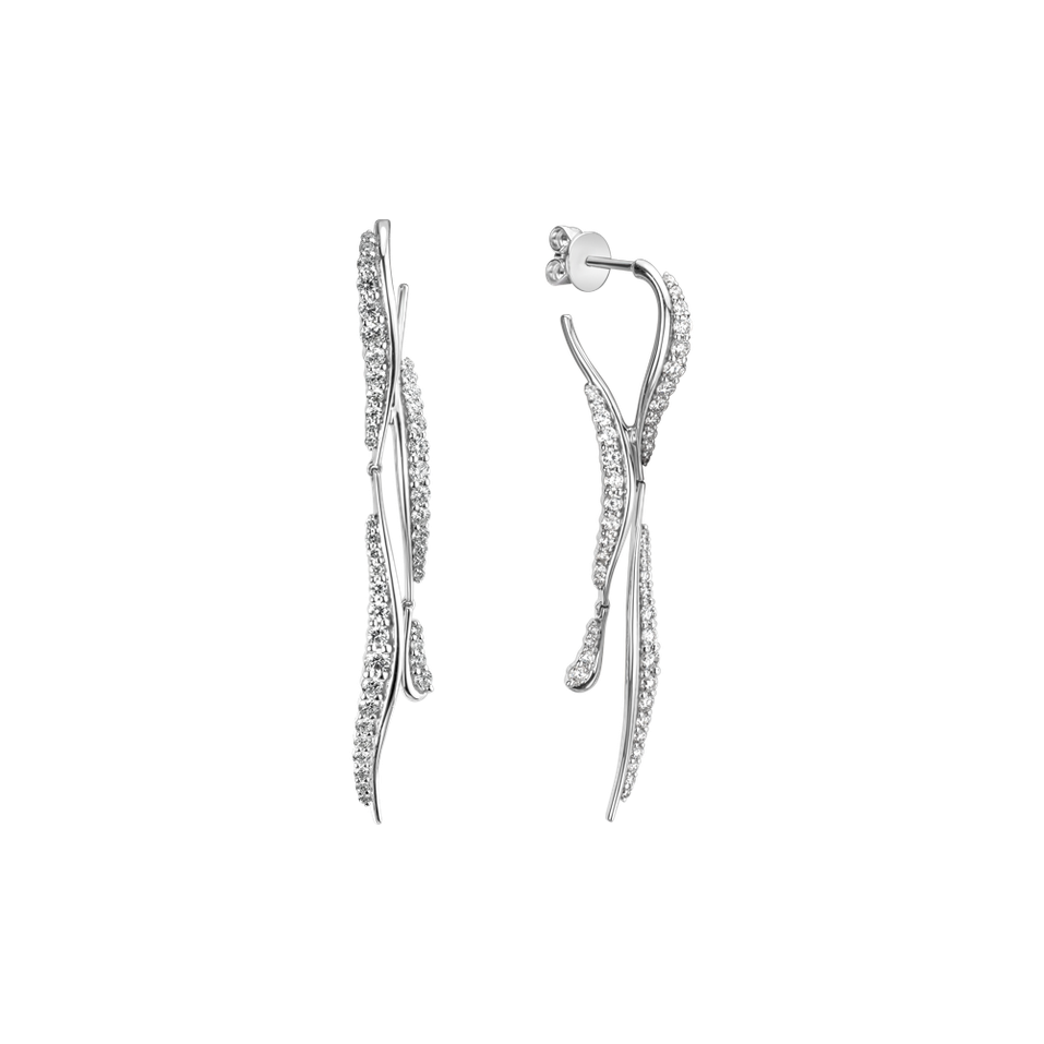 Náušnice s diamantmi Aurora Falls