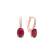 Náušnice s diamantmi a rubínom Lucrezia3