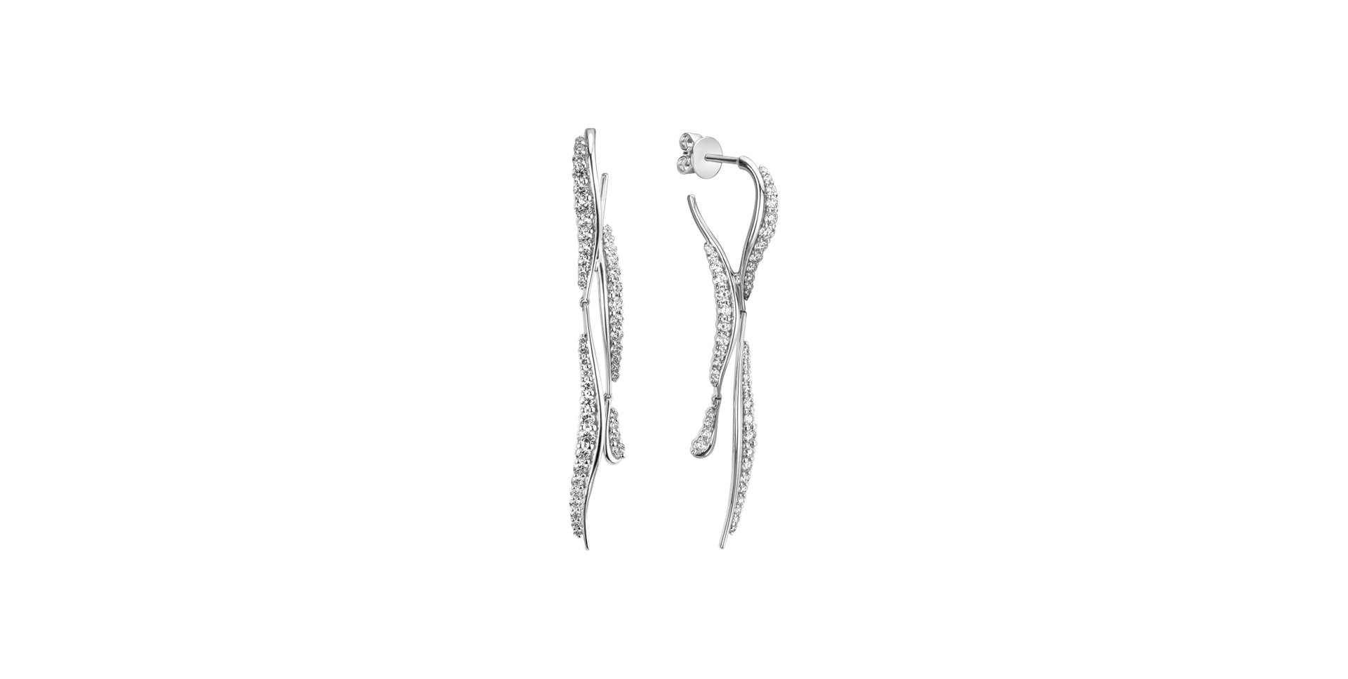 Náušnice s diamantmi Aurora Falls