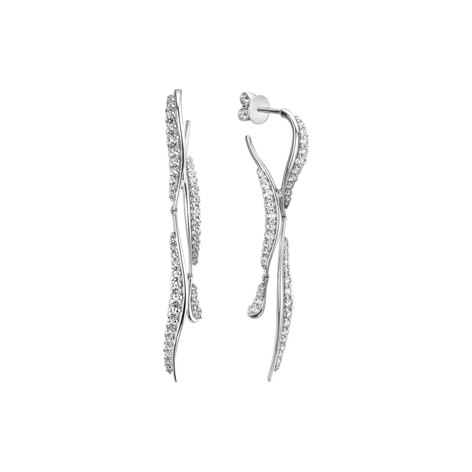 Náušnice s diamantmi Aurora Falls