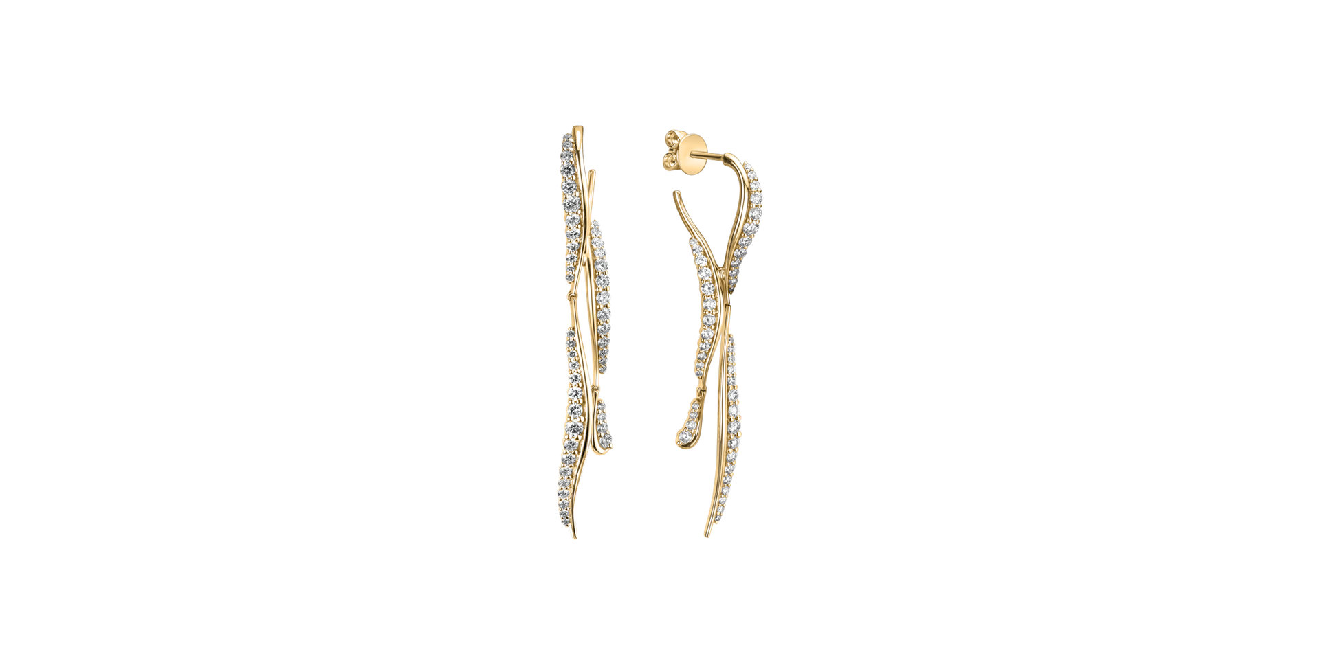 Náušnice s diamantmi Aurrora Falls