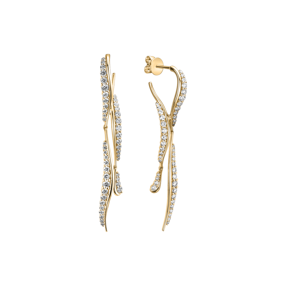 Náušnice s diamantmi Aurrora Falls